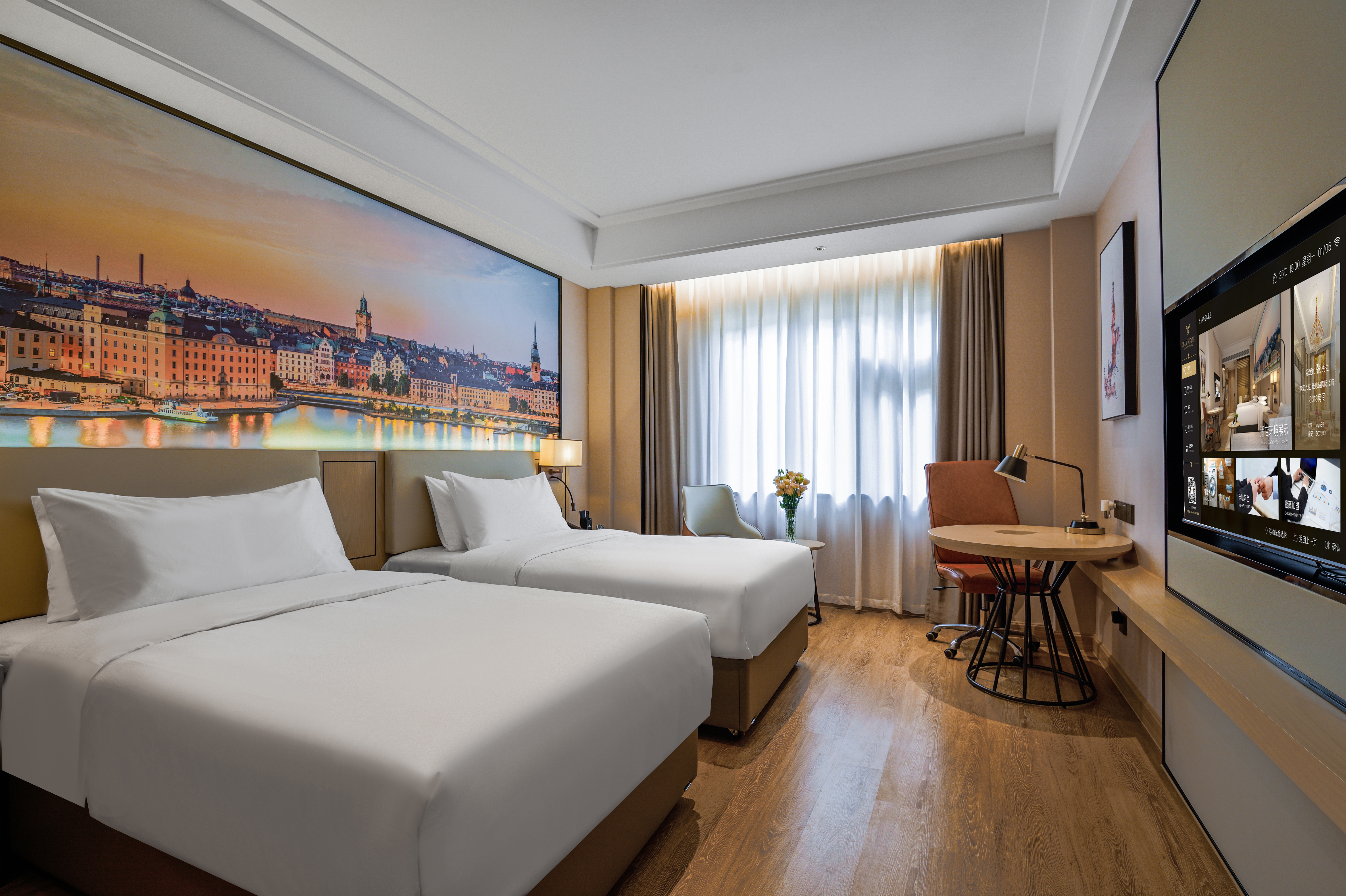 豪华双床房【愉梦床垫+宽敞静谧+Coffee机】