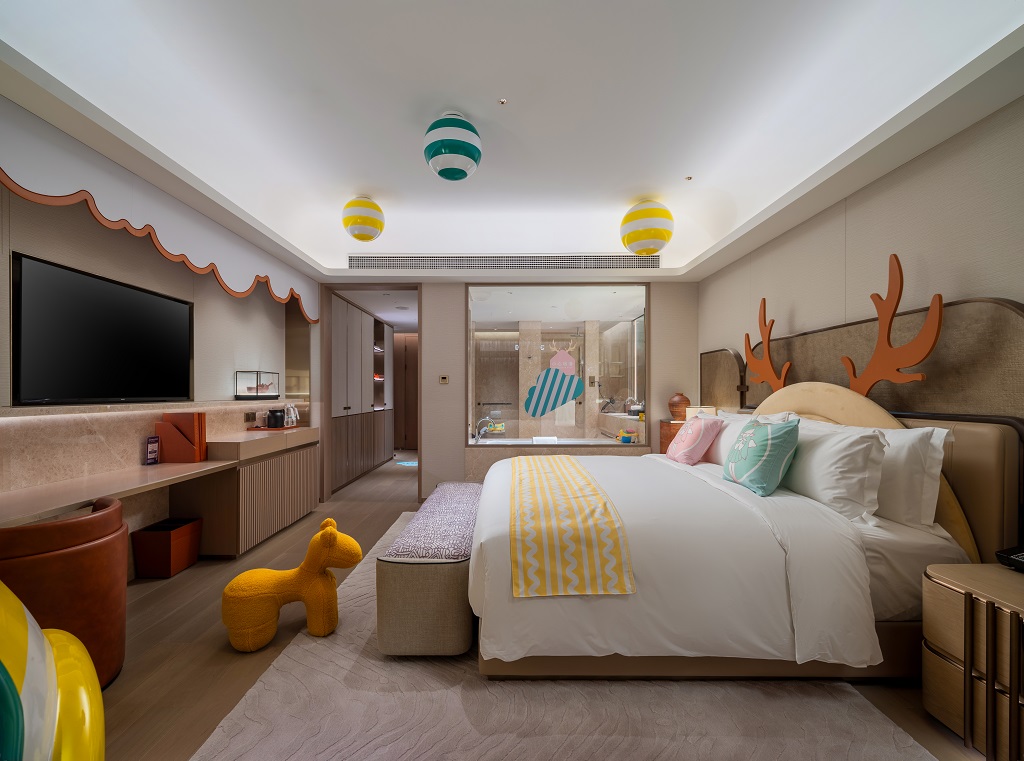 糖果飞屋主题大床房||俏皮鱼嘴+小童玩具+精彩绘本