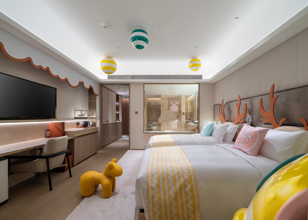 糖果飞屋主题双床房||俏皮鱼嘴+小童玩具+精彩绘本