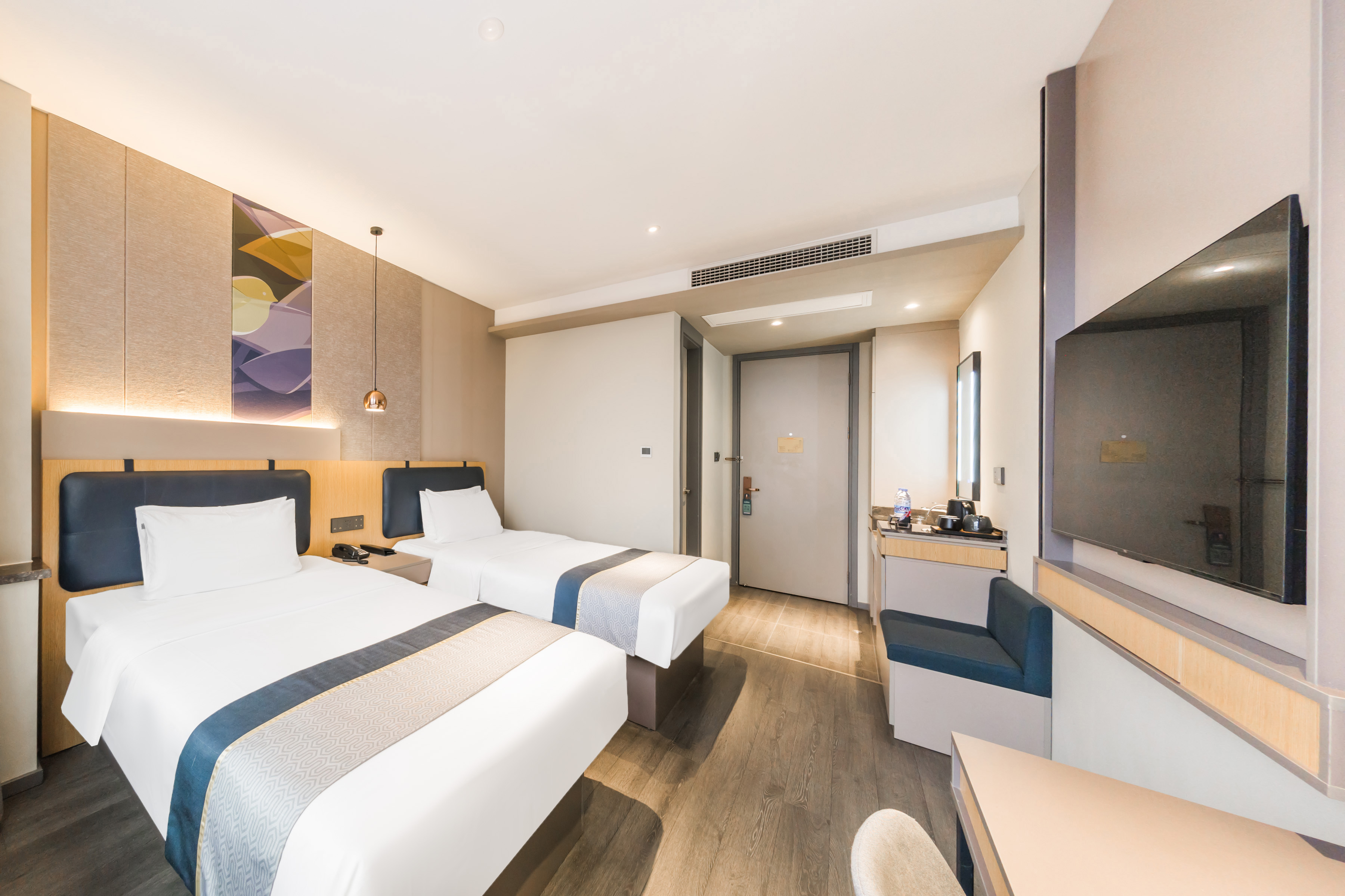 高级双床房（智能语音控制系统＋徕芬吹风机地暖开放）