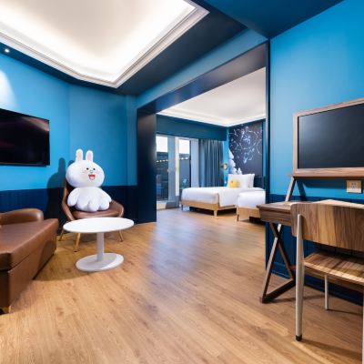 LINE FRIENDS BROWN 高級豪華陽台客房 （雙床） 葡京人酒店-LINE FRIENDS PRESENTS CASA DE AMIGO優惠