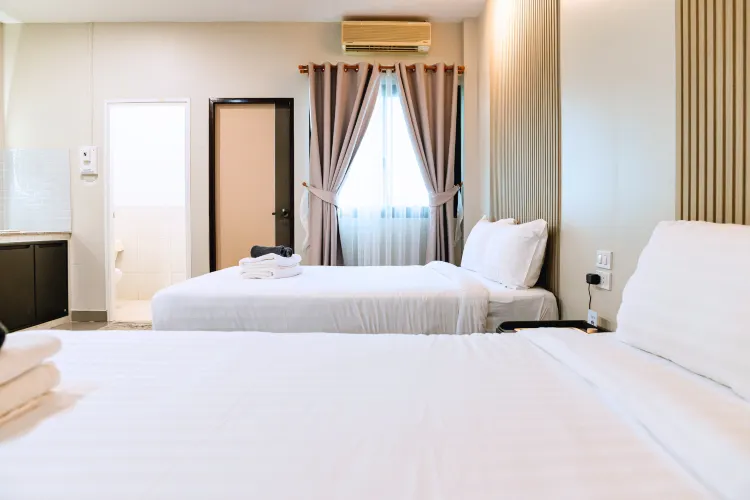 ห้องพักสำหรับสี่ท่านพร้อมระเบียง