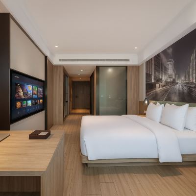 設計師投影城景大床房 「一房一廳+凝望城市脈動」 汕頭田園亞輕酒店優惠