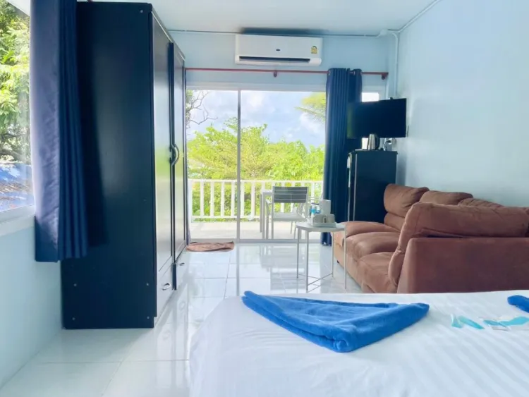 ห้องคิงไซส์พร้อมวิวสวน