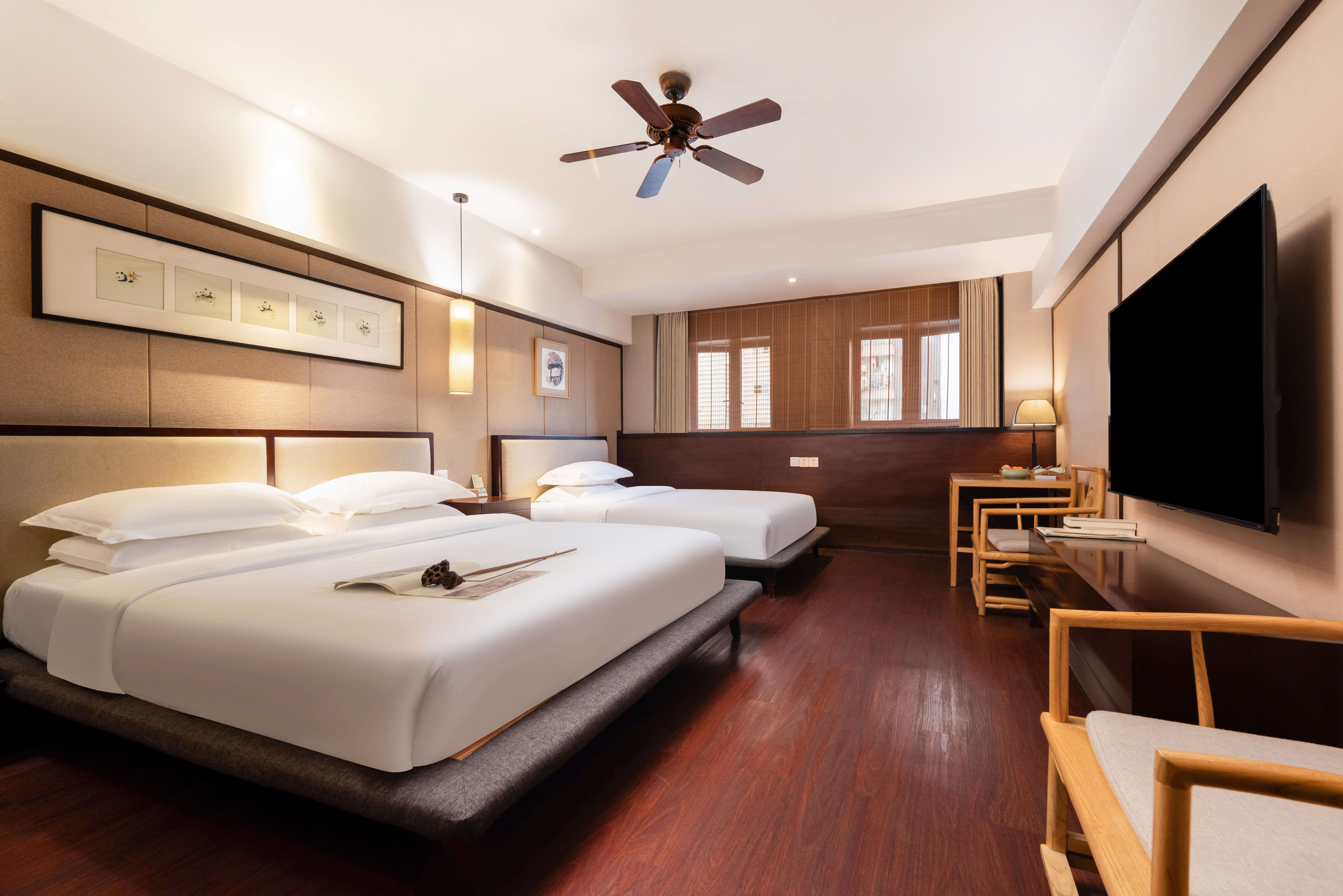 悦心家庭双床房（舒适宽床＋顶喷花洒＋智能电视投屏）