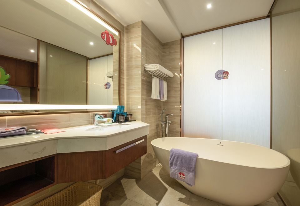 酷芽猪猪侠海洋主题海景家庭房（子母床）