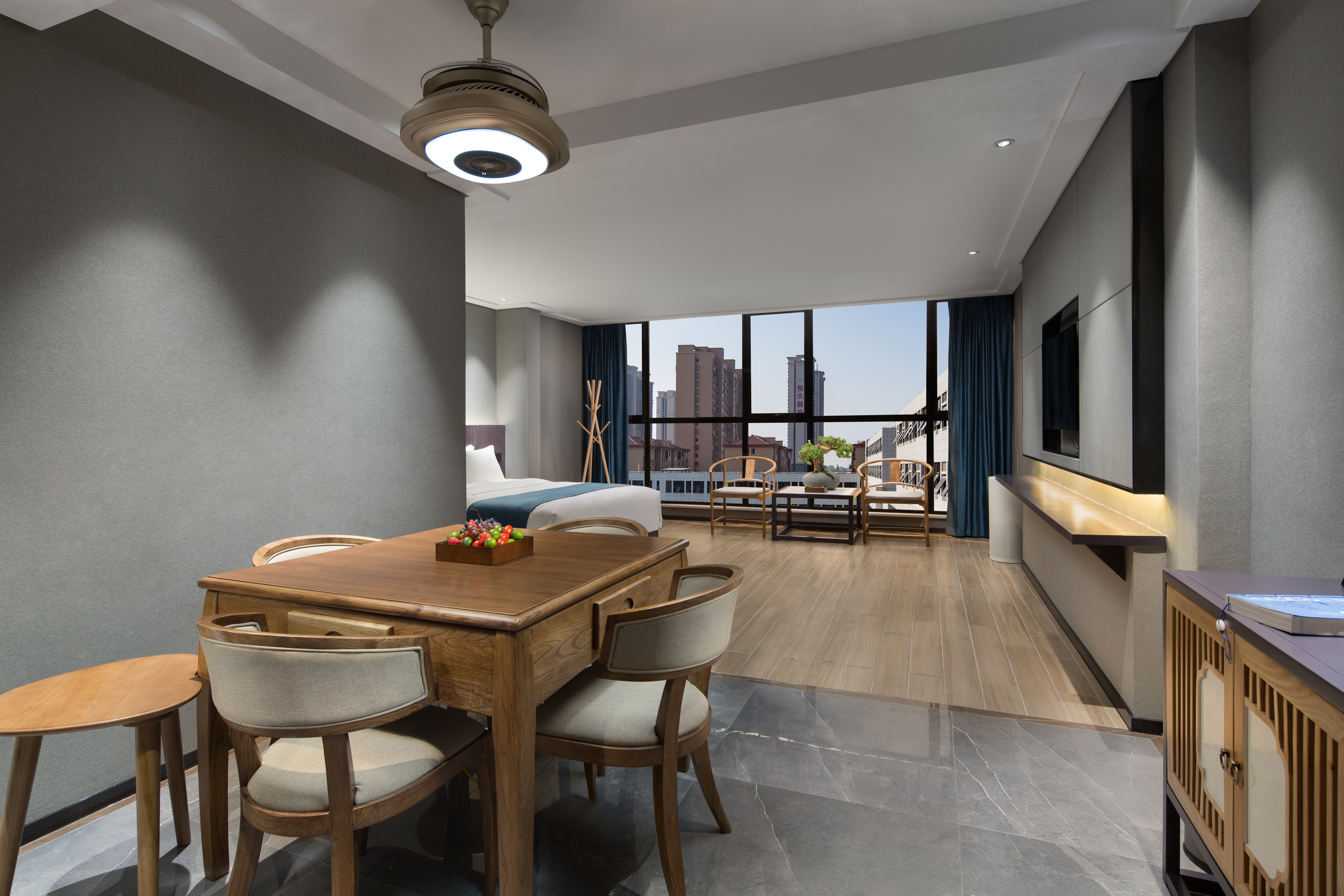 山景麻将大床房