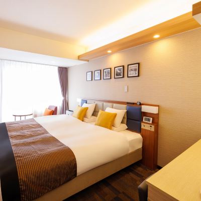 高級雙床房【浴缸+保險密碼箱+無線Wifi】 花築東心齋橋飯店優惠