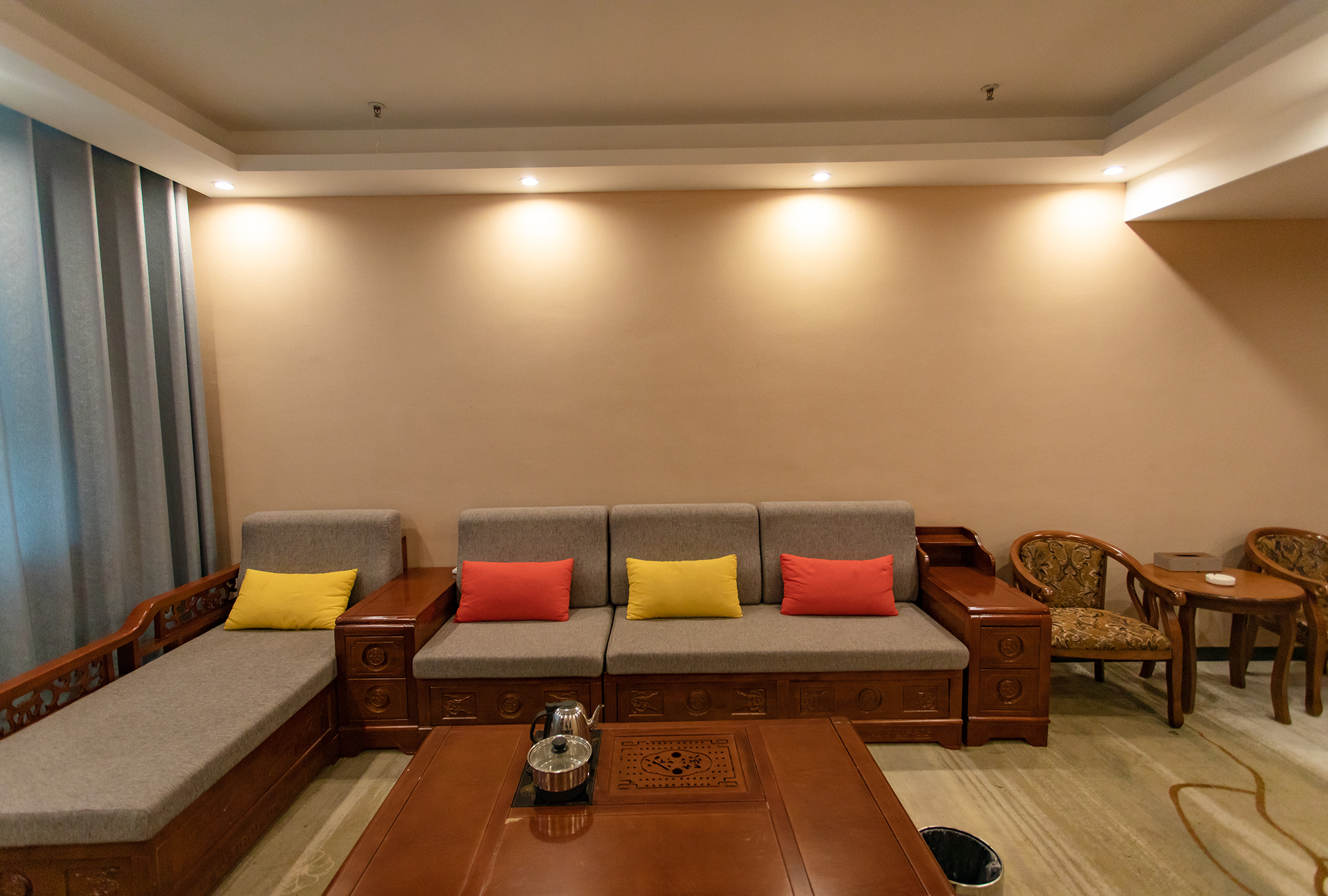 Huocheng Wanjiayue Hotel豪华中式套房（舒适床品+超大空间）