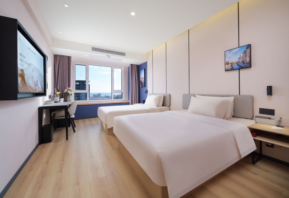 幾木海景家庭房（冰箱+手機投屏+智控+飄窗賞海）