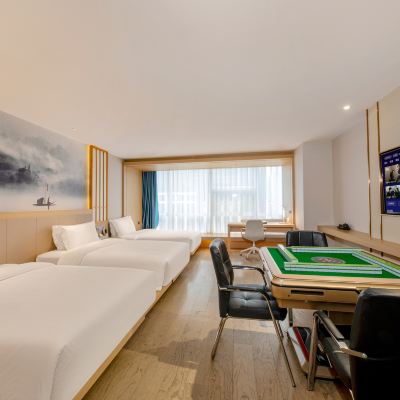 City三床麻將房|雅蘭特大床-自動麻將機-智能潔具 深圳嵐珊酒店優惠