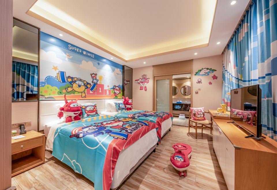 Yuetianxia Hot Spring HotelSuper Wings Starry Sky Duplex Hot Spring Two-Bedroom Villa - Garden Tub