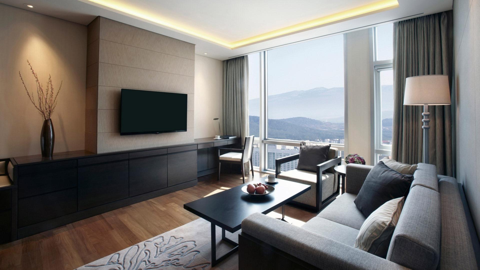 高级套房家庭双床山脉