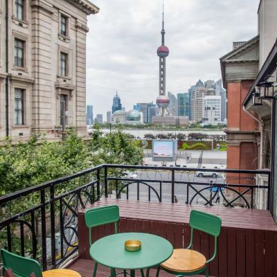 外灘C位觀景露台家庭房 上海外灘市聯飯店公寓優惠
