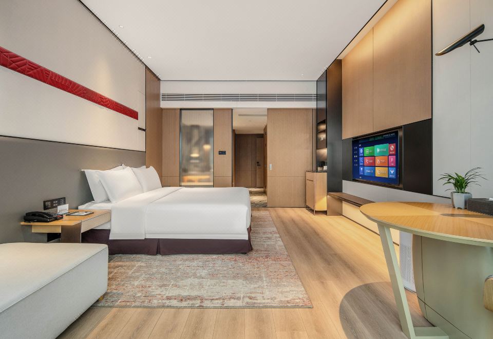 商务景观大床房（金可儿床垫+无线投屏+豪华浴缸）