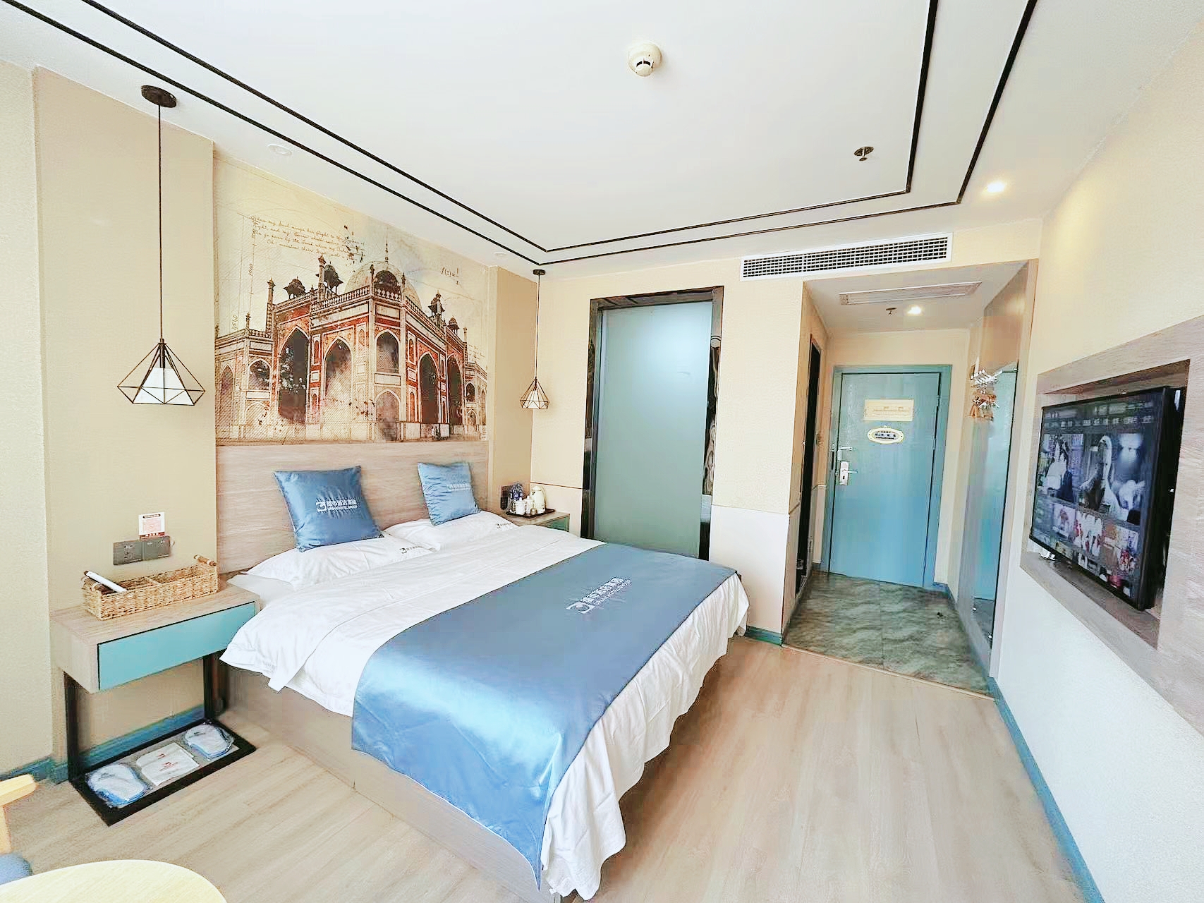 惠享-大床房【采光通透+乾濕分離+水街夜景】