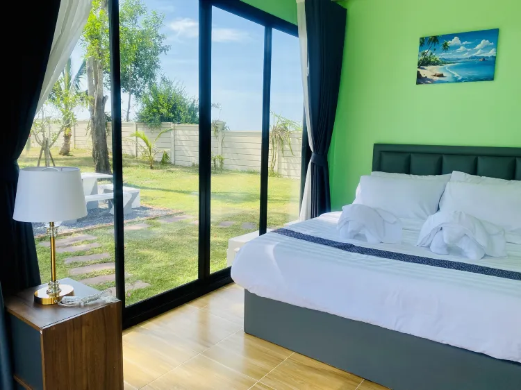 บ้าน 2 ห้องนอน วิวทะเลและสวน