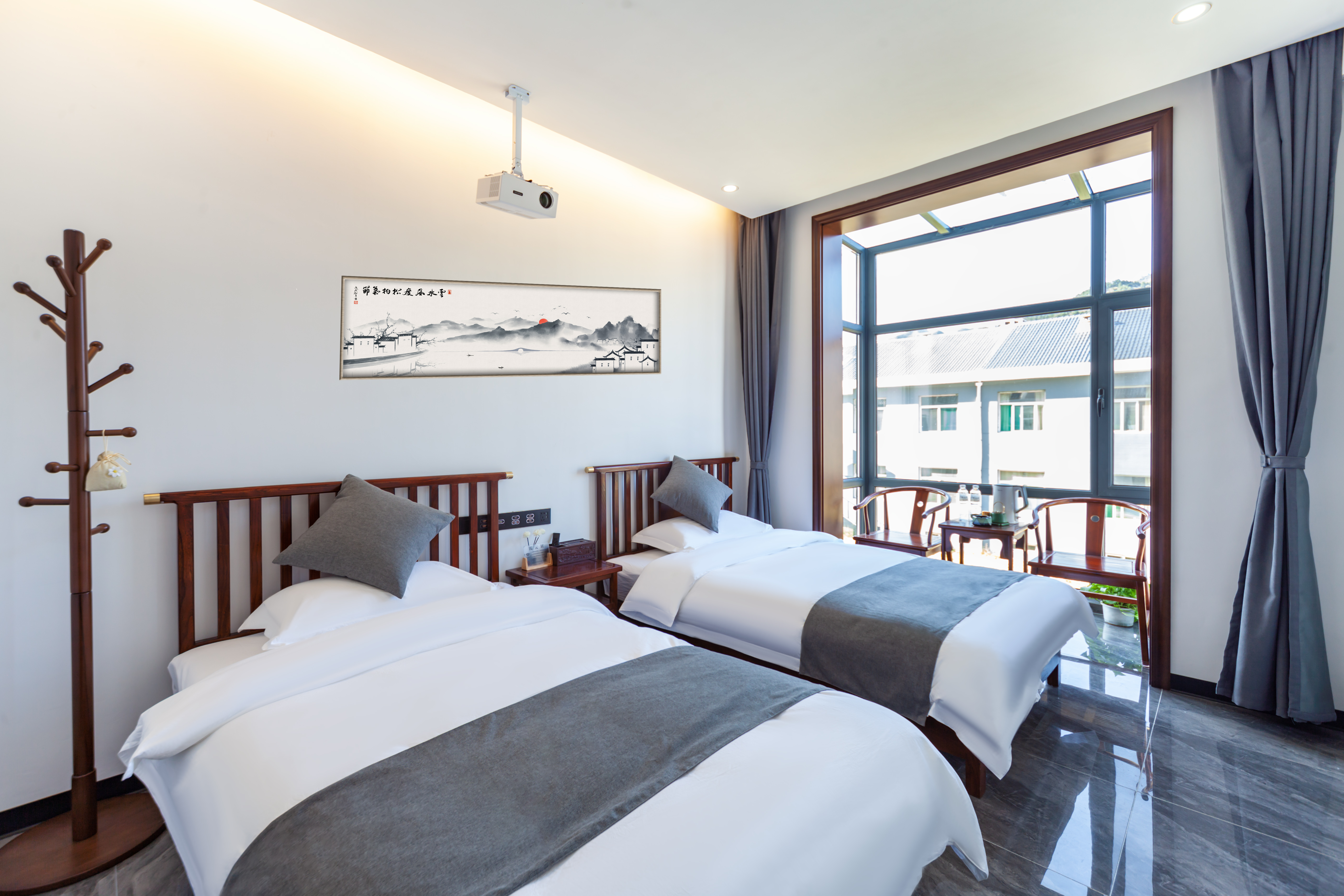 久栖·豪华智能影视双床房（地暖）