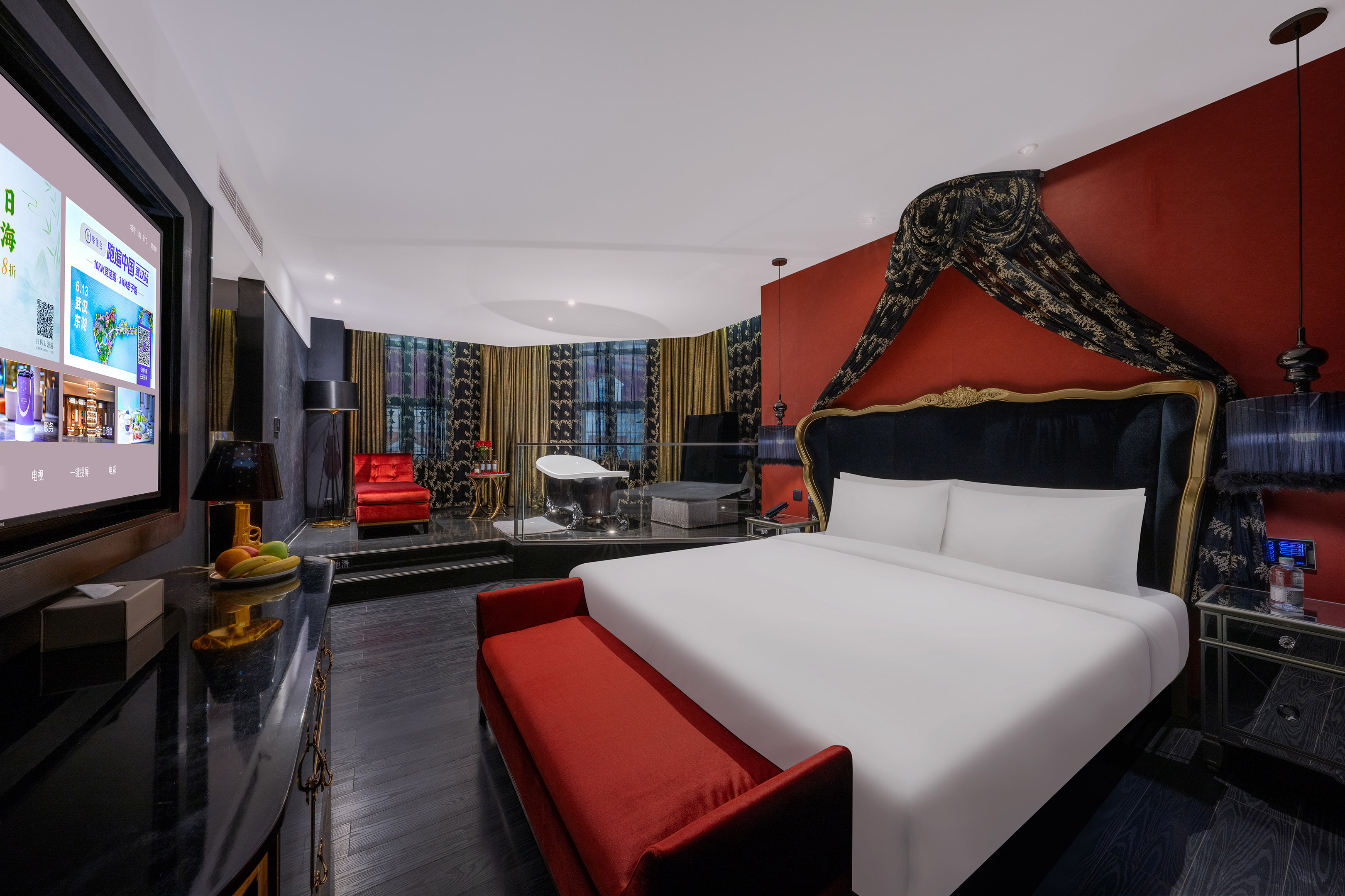 盗梦（浴缸+小冰箱+65寸一键投屏电视+深度睡眠记忆枕）