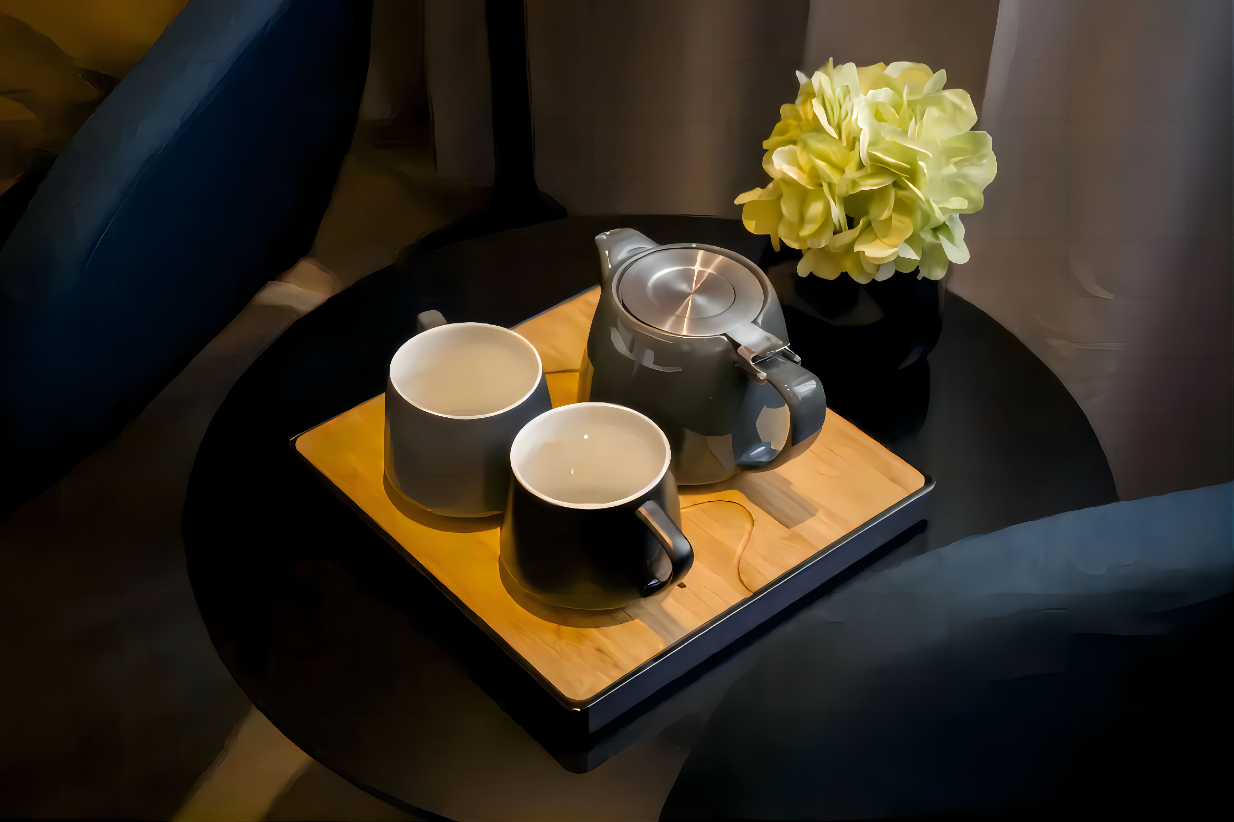 高级大床房「零压床垫+轻奢睡眠+畅享睡眠+城市夜景」