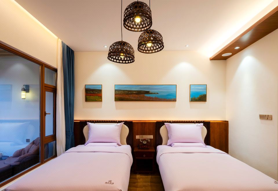 水系景观双床房