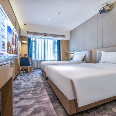 高層景觀影音雙床房|陽光通透高空城景|私密投屏 美豪酒店（深圳羅湖筍崗中心店）優惠