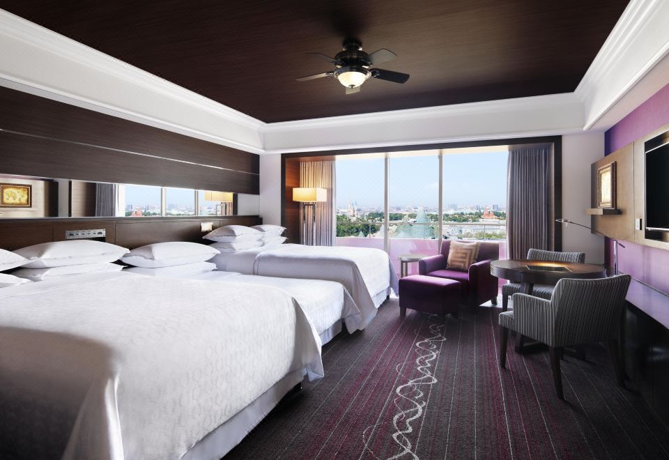 Sheraton Grande Tokyo Bay HotelSheraton Club 3 Beds, Club Guest Room, 2 Doubles 1 Twins, Balcony