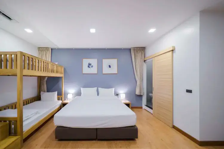 ห้องสตูดิโอ พักได้ 4 คน ไม่มีหน้าต่าง