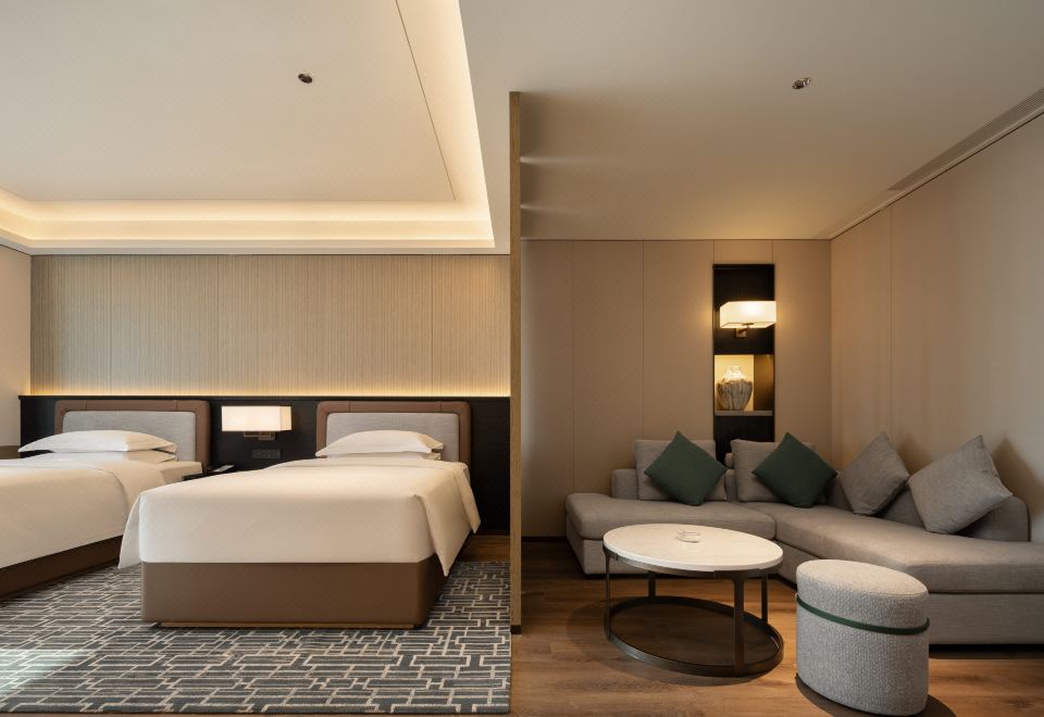 超豪華雙床房【景觀浴缸+絕美視野+親子沙發】