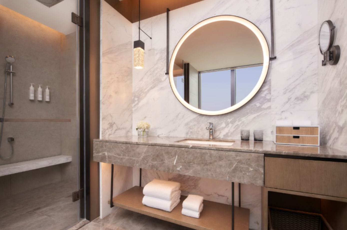 豪華城市景觀雙床客房