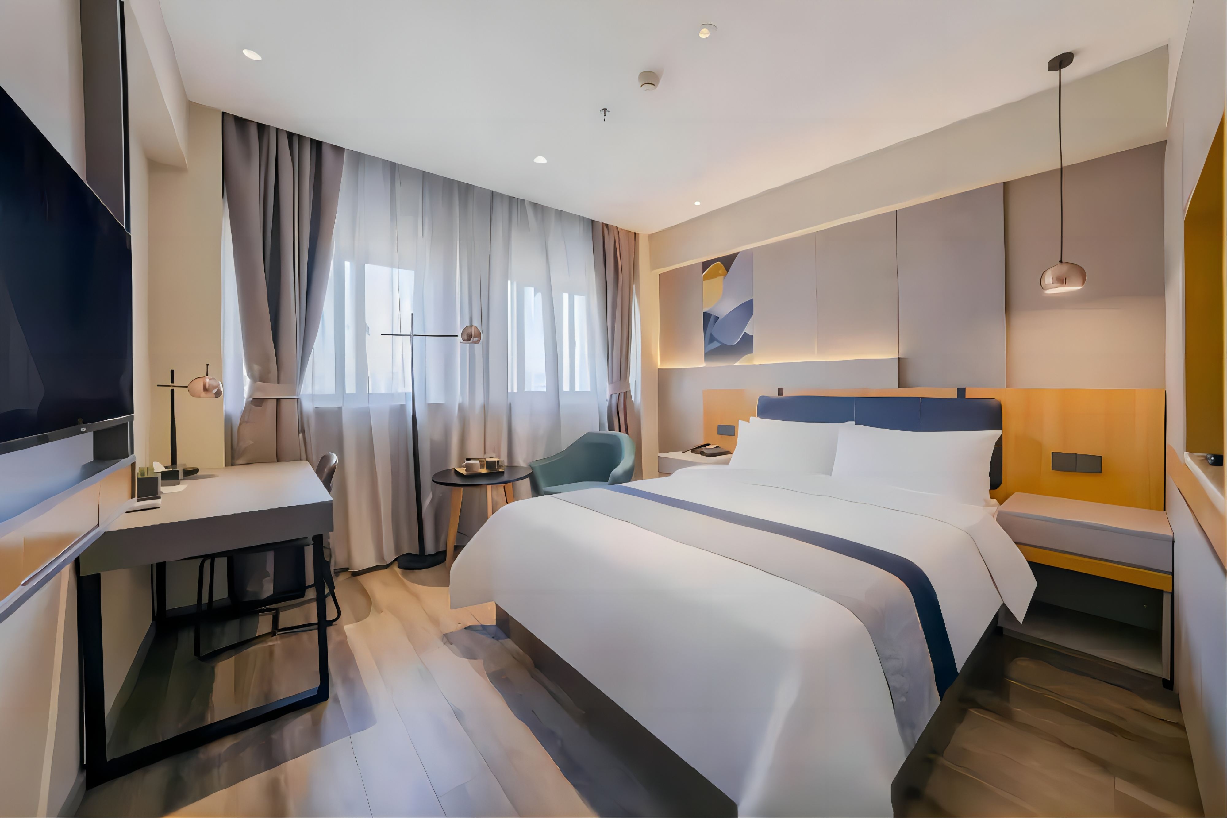 休闲娱乐?特色棋牌大床【轻奢睡眠+雀友麻将机】