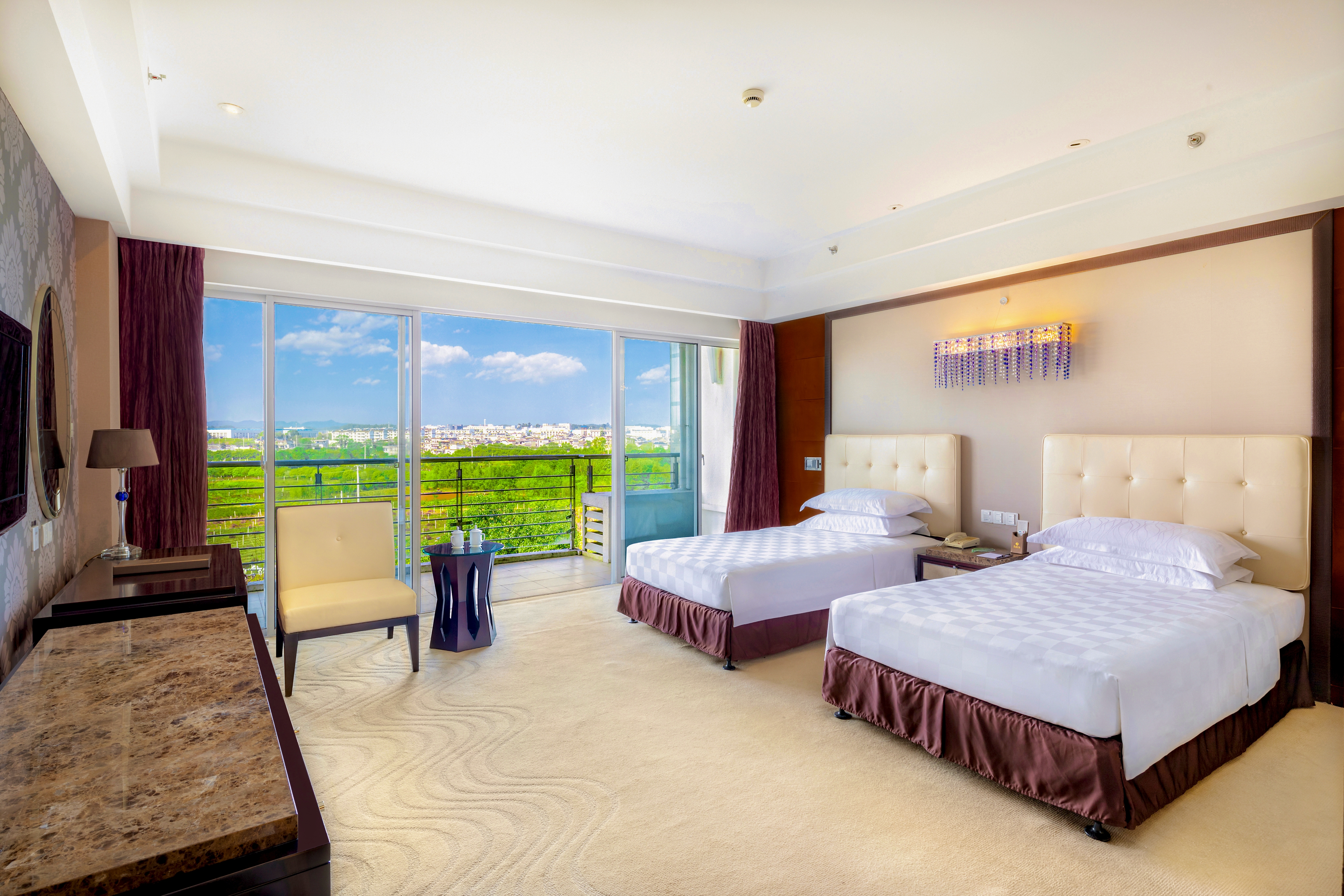 5号楼?园林双床房【落地窗+乾湿分离+舒适睡眠】