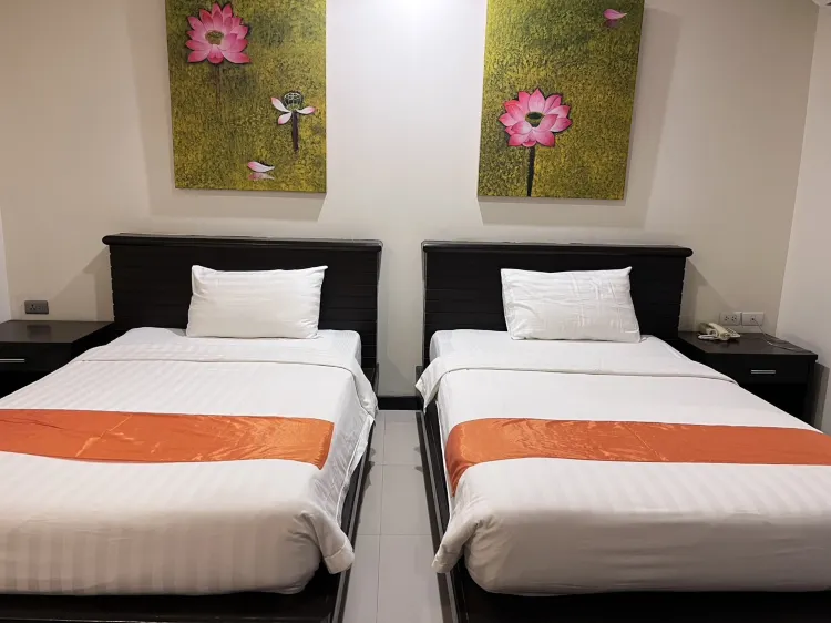 ห้องสแตนดาร์ด เตียงเดี่ยว 2 เตียง (ไม่มีหน้าต่าง)