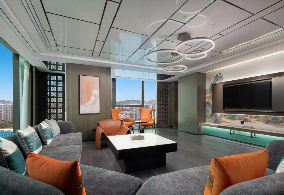 花園豪華套房【270°全景落地窗+超大會客廳】