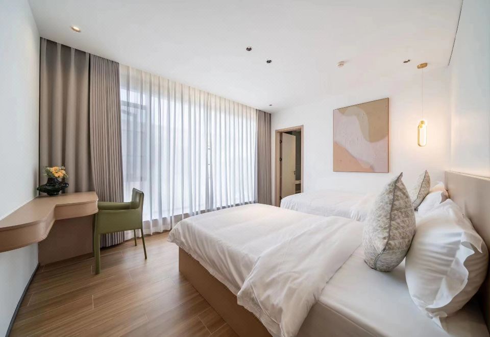 伴海·别墅双床房|洗衣机+冰箱