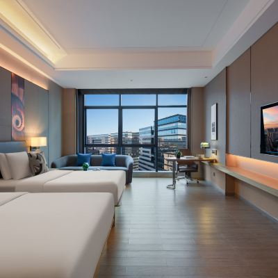 行政家庭雙床房 深圳西麗創新谷亞朵飯店優惠