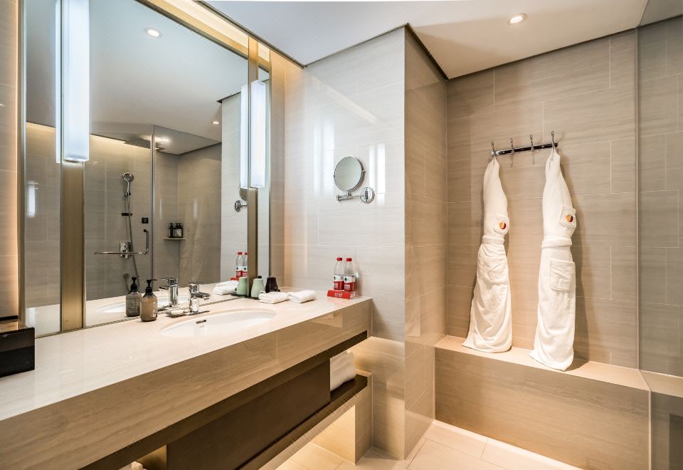 Beijing International Cultural Exchange CenterYunshan Quality Sleep Business Double Bed Room (Spine-Support Latex + One-Click Sleep Aid + Deep Sleep Monitoring)