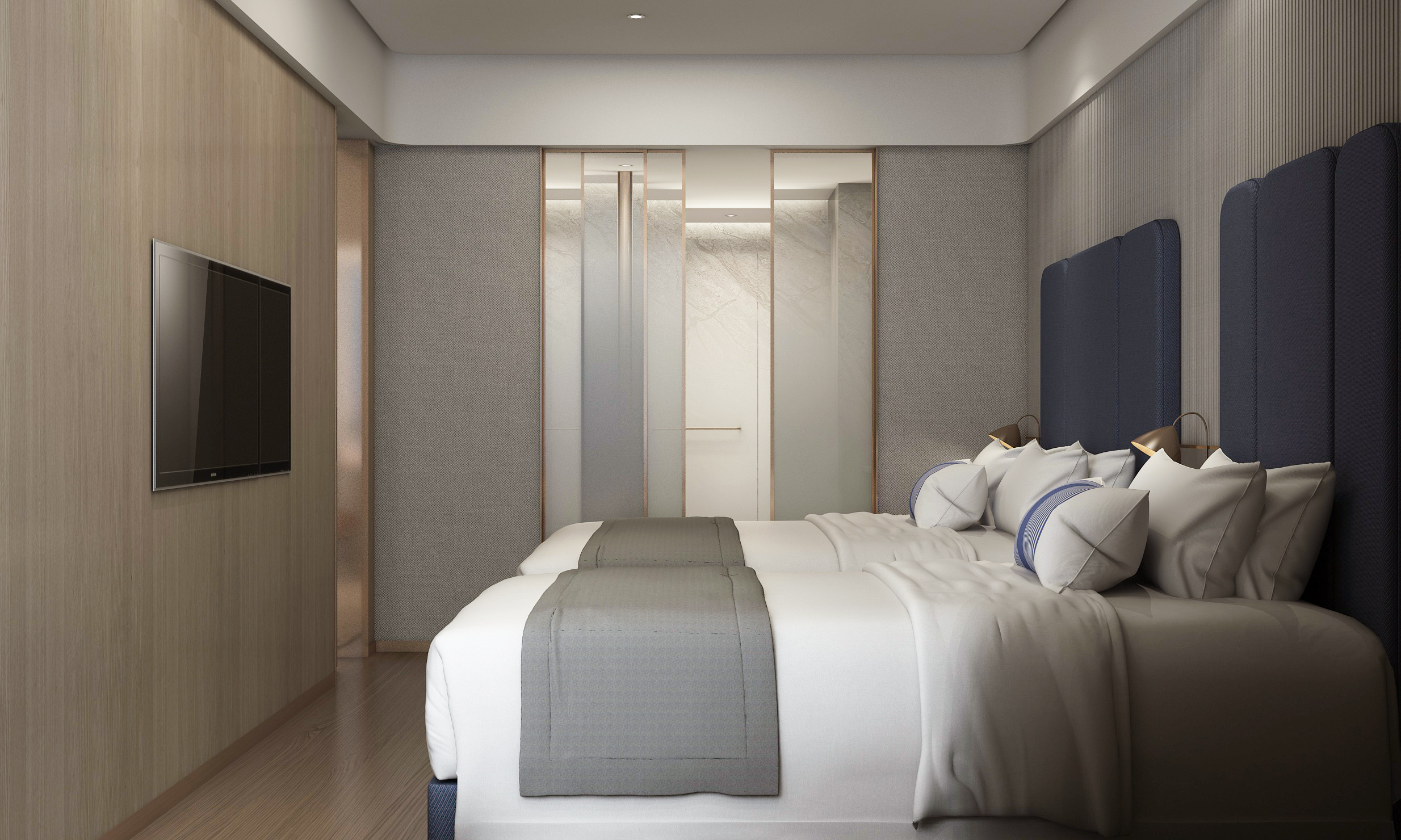 兰锦豪华家庭房（悠享舒适城景+亲肤浴袍+泡泡浴缸）