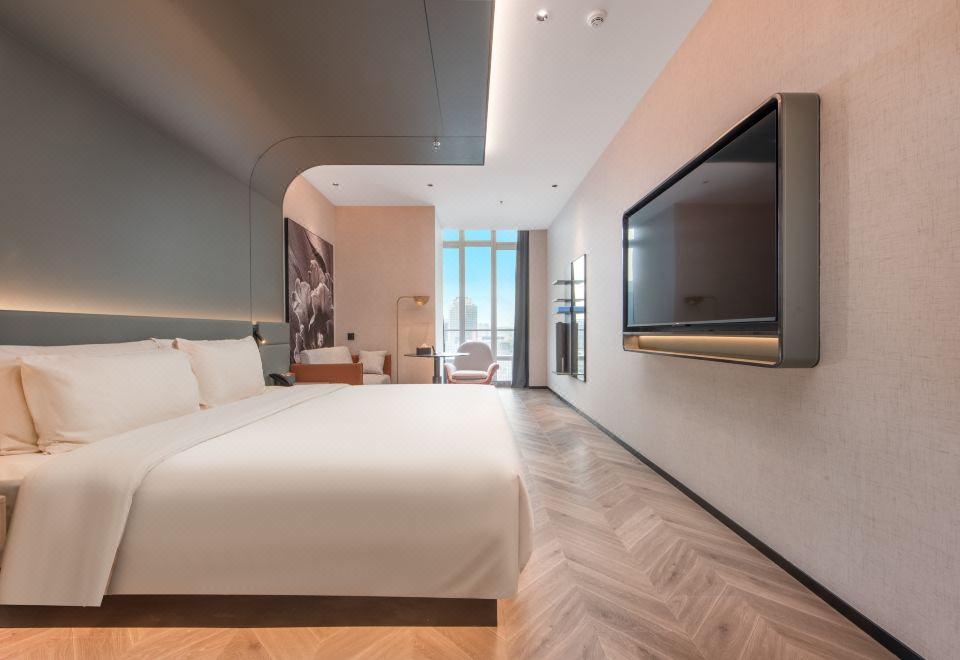 幾木大床房【小冰箱+投屏電視+瑜伽墊+深睡PRO枕】