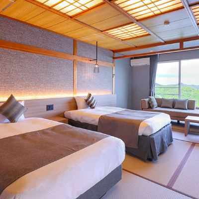 【禁煙】スーペリア和ベッド12畳内風呂あり(海側) 大江戸温泉物語　伊勢志摩 クーポン