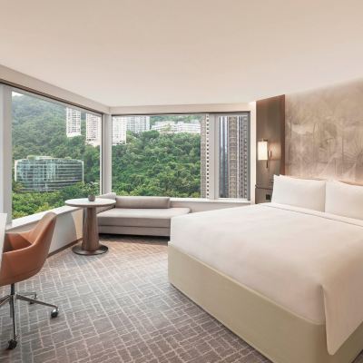 Infinity客房，1张特大床 香港JW萬豪酒店優惠