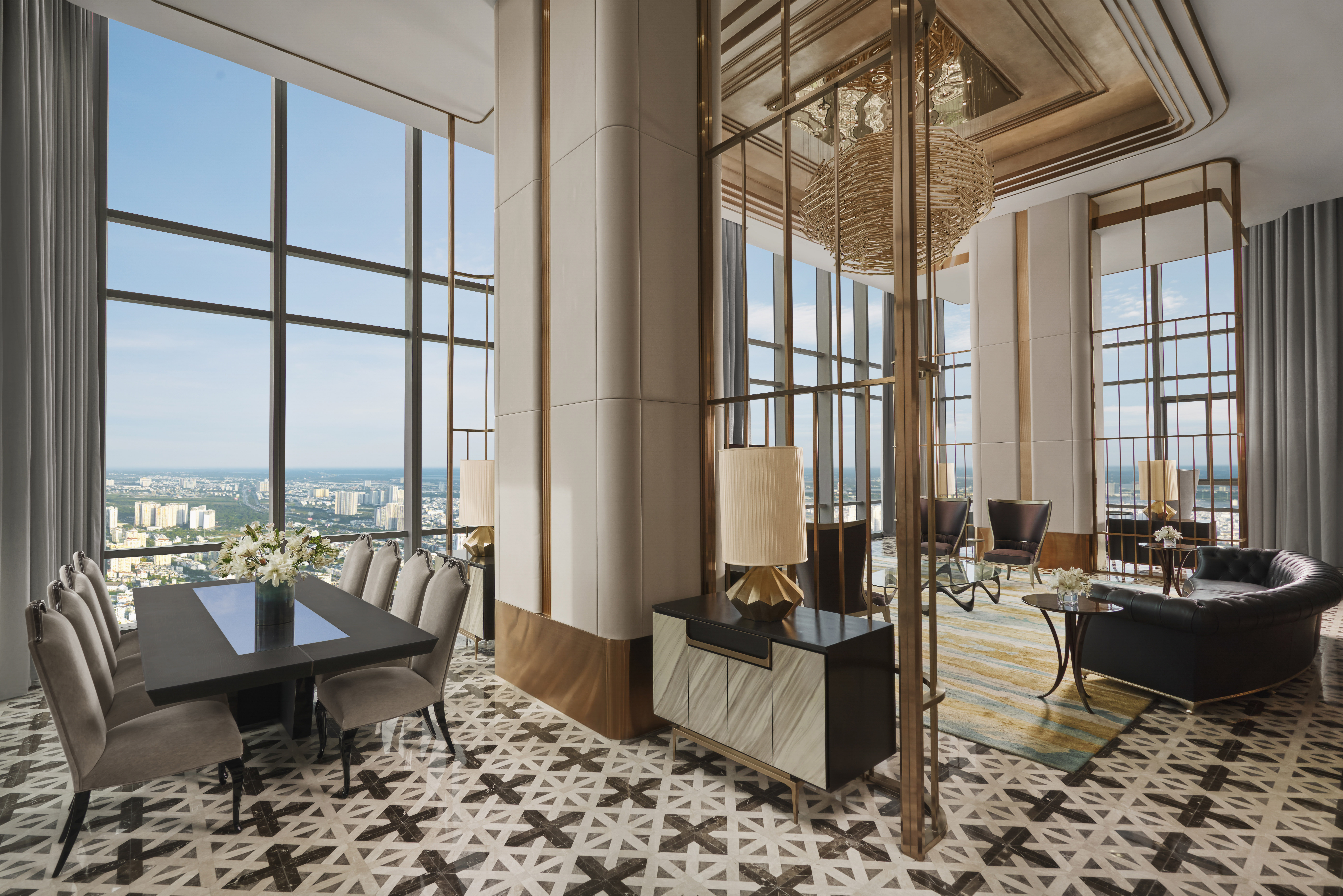 Vinpearl Landmark 81, Autograph Collection总统套房 - 可使用俱乐部酒廊