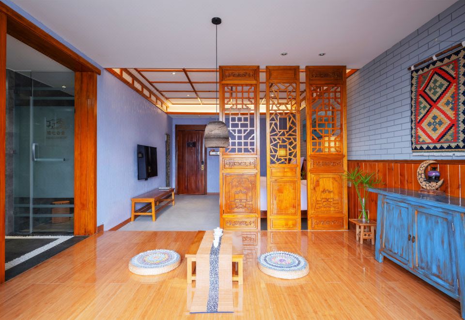 庭院景观双床房