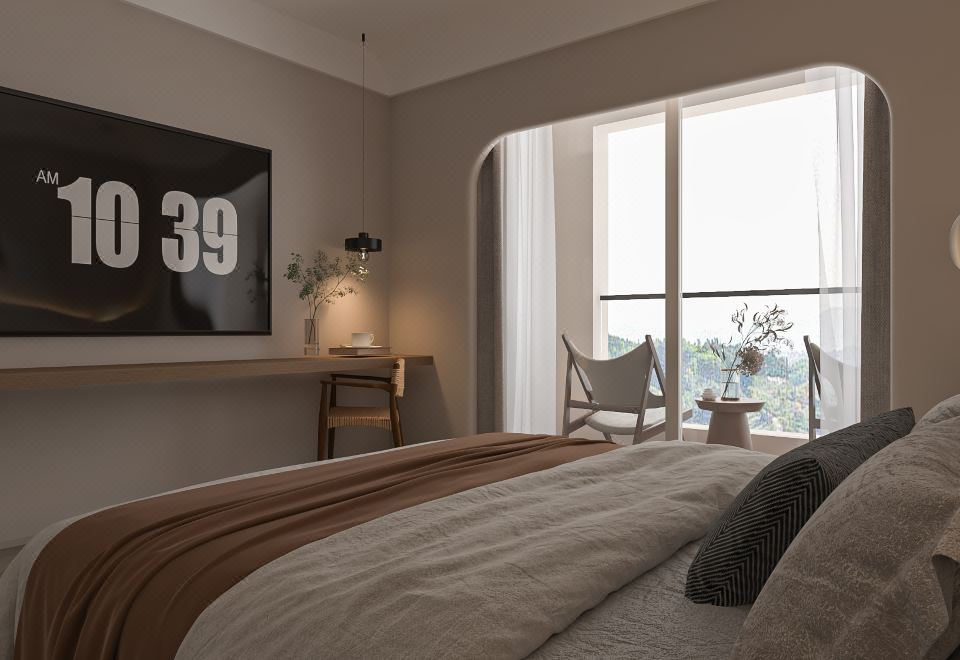 柠云丨逸致阳台大床房（中央空调+智能马桶+独立阳台）