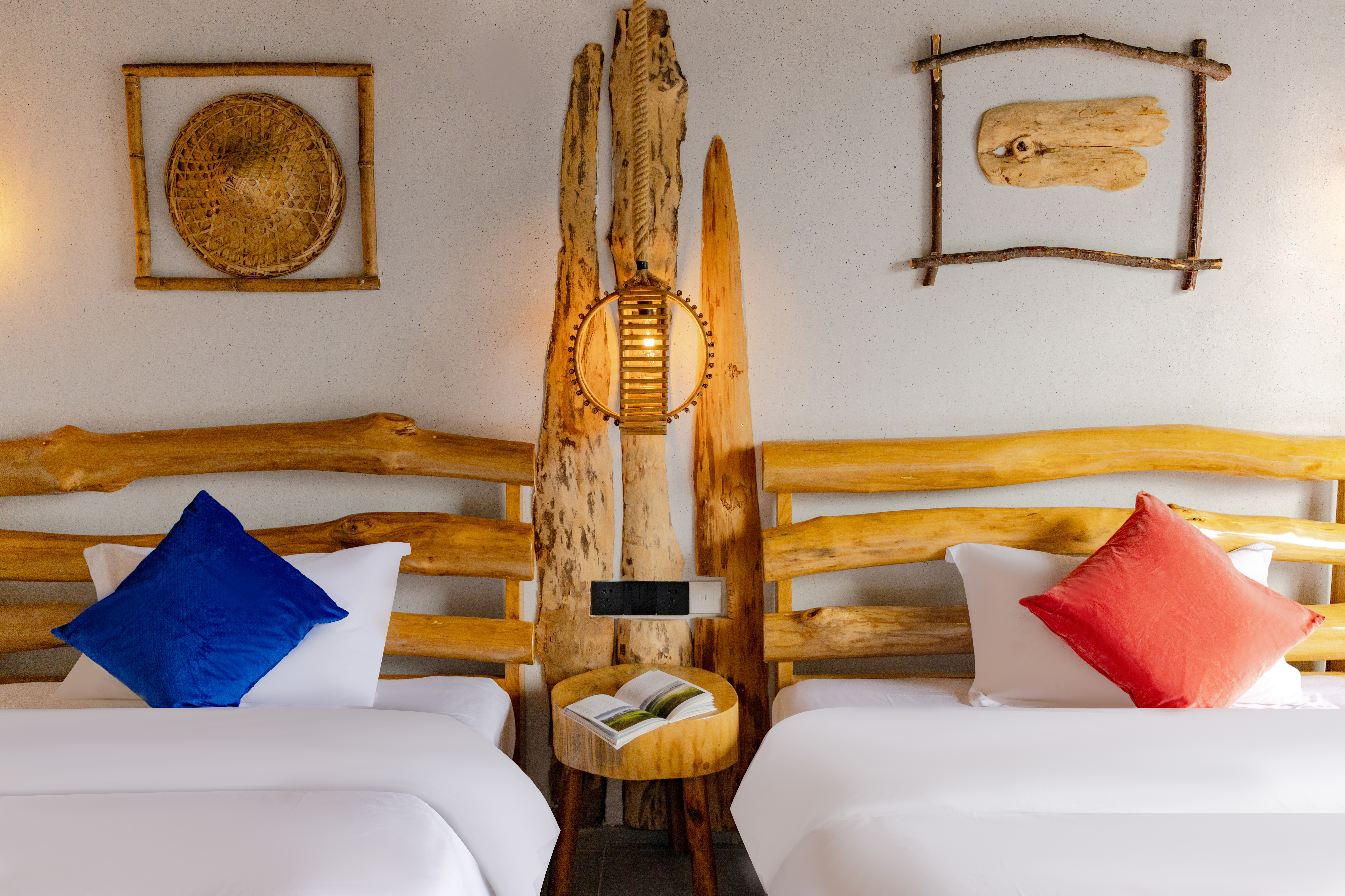 雨露私房双床房【观景小花园+乾湿分离】