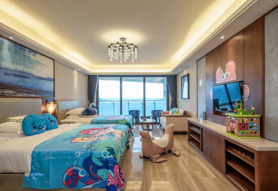 酷芽猪猪侠海洋主题海景家庭房（子母床）