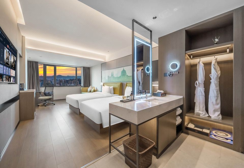 豪华商务双床房（手机电视投屏+Minibar）