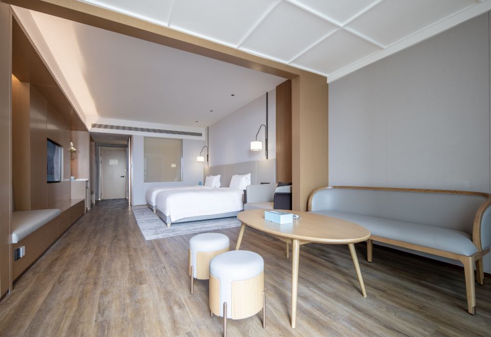 温泉海景豪華雙床房（MINI吧+天然乳膠枕+私湯）