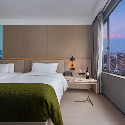 輕享外景雙床房【城市美景|都市氛圍|採光明亮】 深圳海上世界RANZ蘭茲飯店優惠