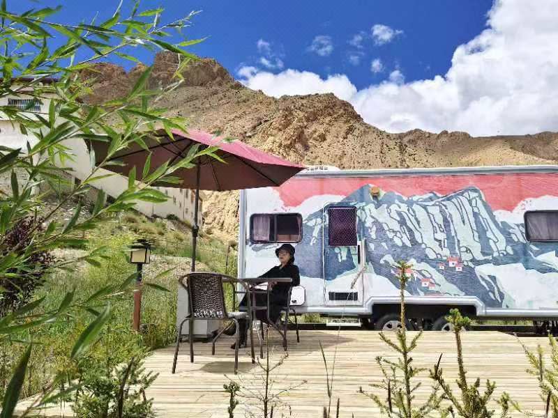 Pingcuo kangsang Everest base camp oxygen rich HotelOxygen Diffusion, Terrace Starry Sky Family Rv (Lounge Meeting Area)